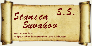 Stanica Šuvakov vizit kartica